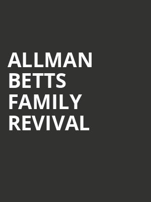 Allman Betts Family Revival, Paramount Theater Of Charlottesville, Charlottesville