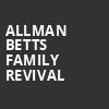 Allman Betts Family Revival, Paramount Theater Of Charlottesville, Charlottesville